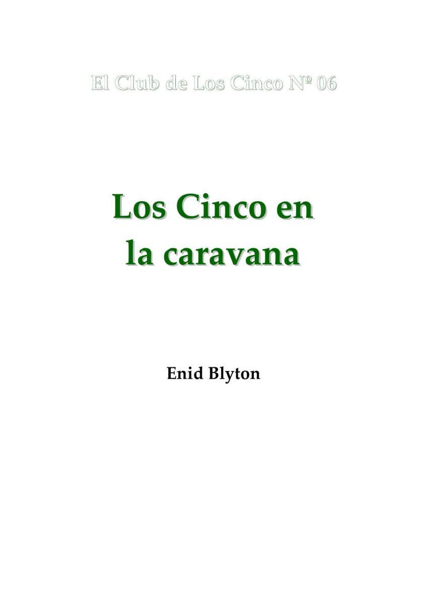 Portada de Los cinco 06 - Los cinco en la caravana